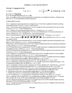 Chuyên đề Bài học 1 Cấu tạo nguyên tử